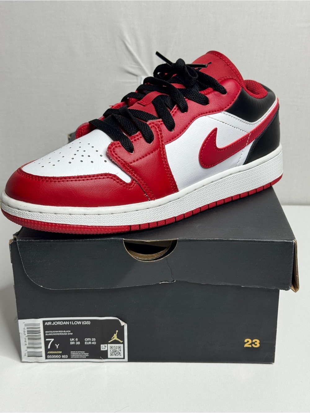 Nike Kids Air Jordan 1 Low - Red/White/Black